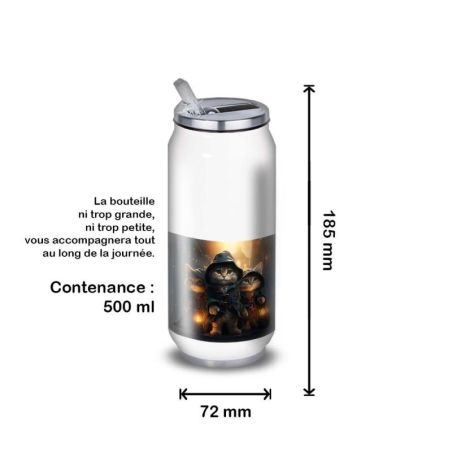 Gourde Alu et Thermos les 3 mouscataires