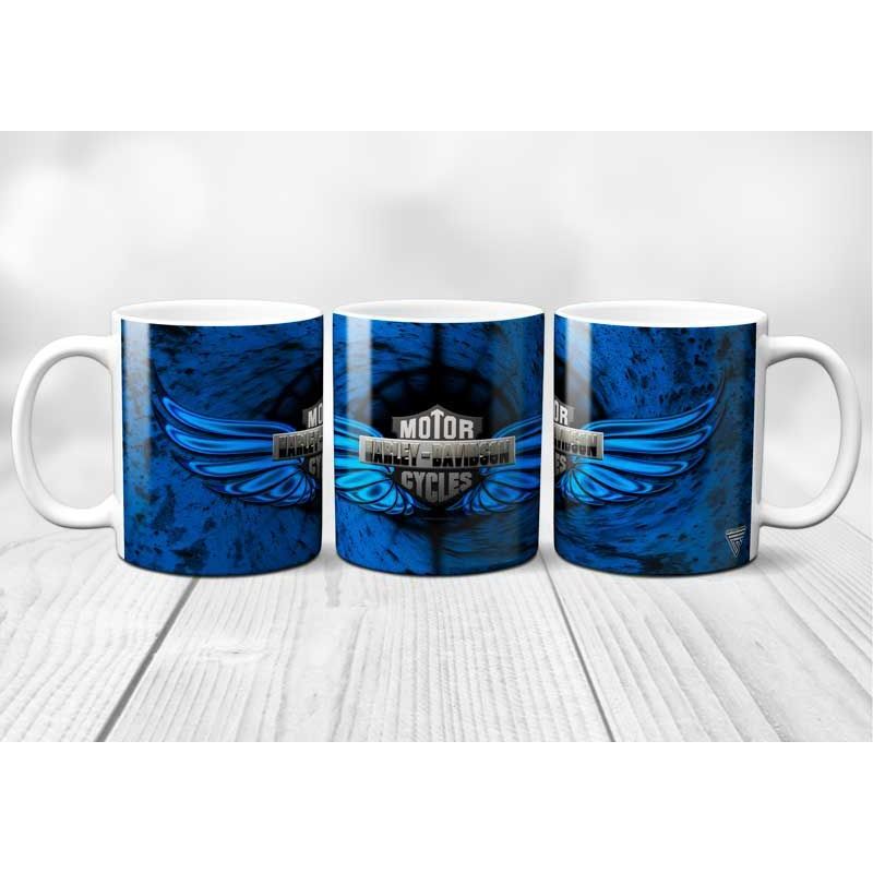 Mug Harley Davidson Bleu