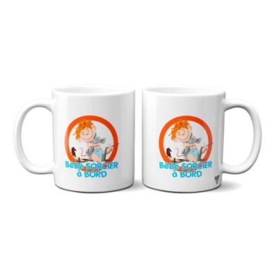 Mug personnalisé Super bébé à bord Harry potter