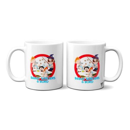 Mug personnalisé Super bébé à bord Harry Potter