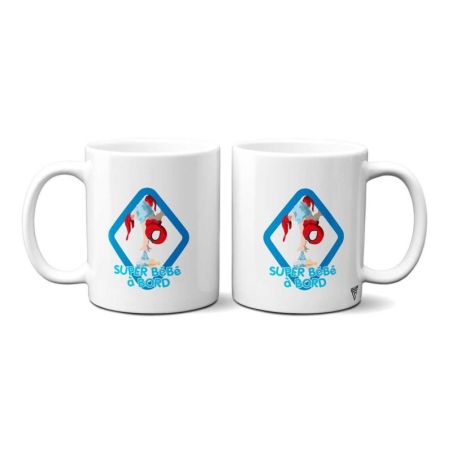Mug personnalisé Super bébé à bord Spider man