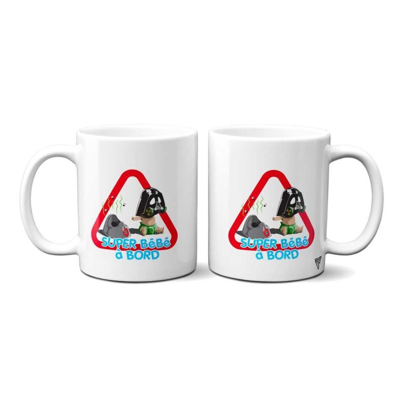 Mug BÃ©bÃ© Ã  bord Super HÃ©ros Dark V