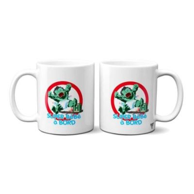 Mug Bébé à bord Super Héros Hulk