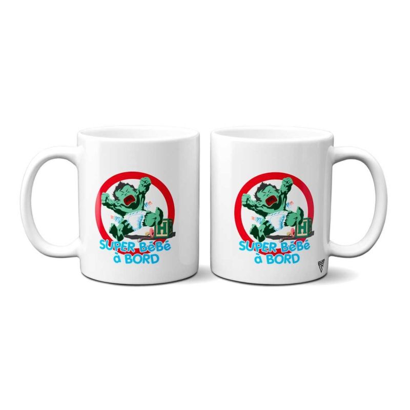 Mug BÃ©bÃ© Ã  bord Super HÃ©ros Hulk