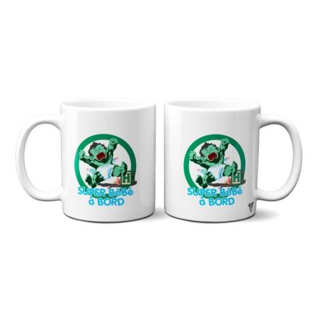 Mug Bébé à bord Super Héros Hulk Vert