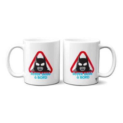 Mug personnalisé Super bébé à bord Batman