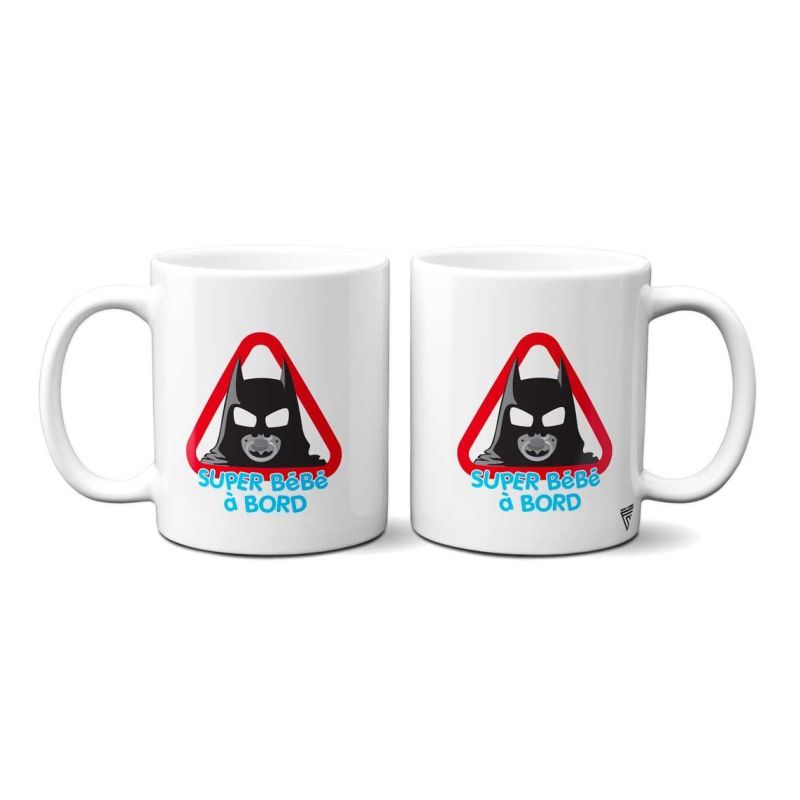 Mug BÃ©bÃ© Ã  bord Super HÃ©ros Batman