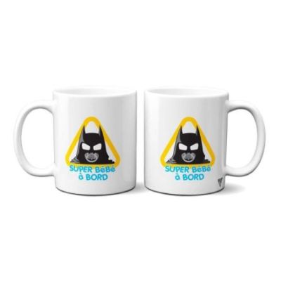 Mug personnalisé Super bébé à bord Batman