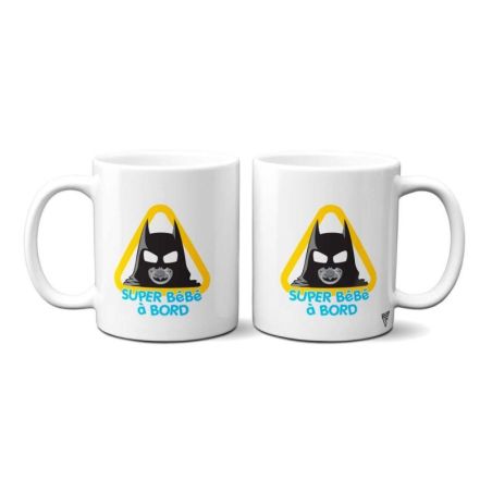 Mug personnalisé Super bébé à bord Batman