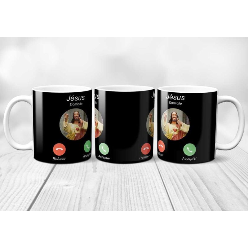 Mug "Jesus t'appelle"