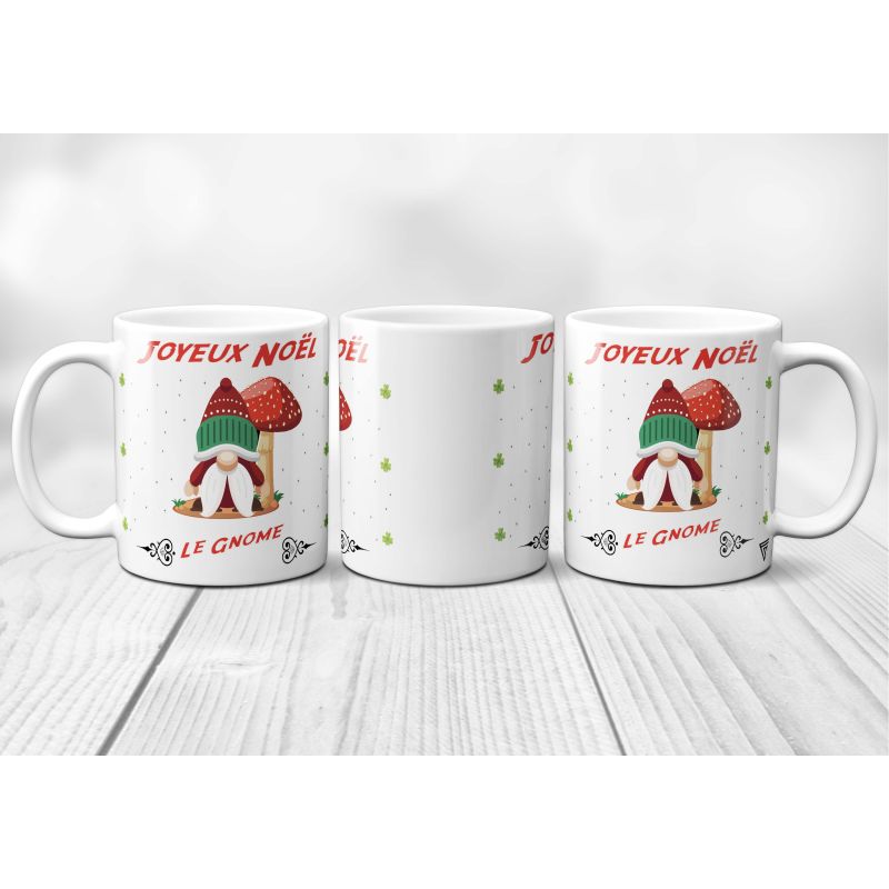 Mug Joyeux Noël du Gnome - blanc Mug Joyeux Noël du Gnome - blanc