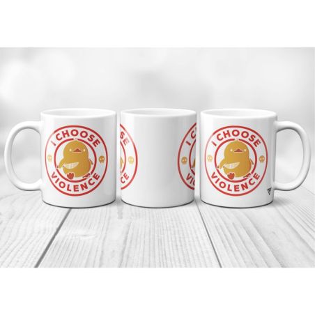 Mug Canard "I choose Violence" Rouge