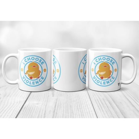 Mug Canard "I choose Violence" Bleu