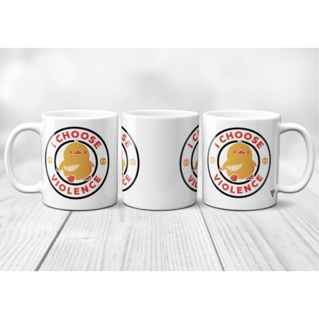 Mug Canard "I choose Violence" Noir