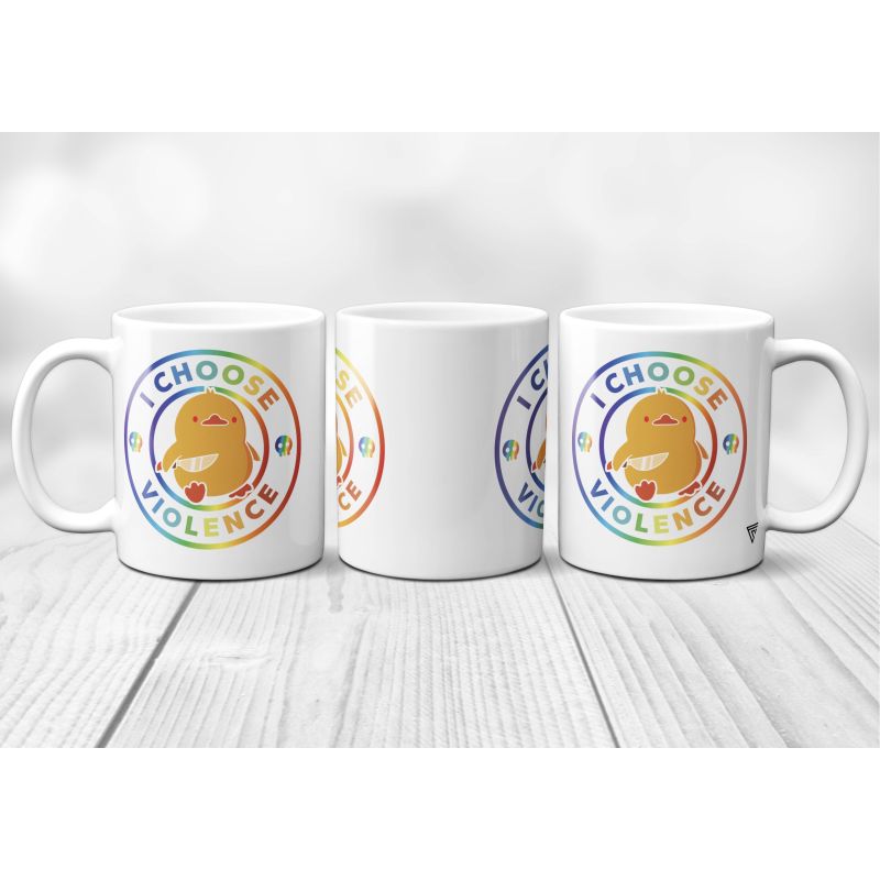 Mug Canard "I choose Violence" Rainbow Mug Canard "I choose Violence" Rainbow