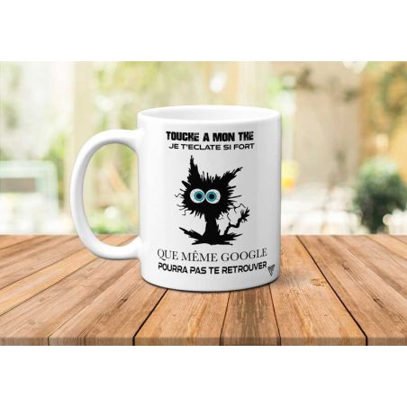 Mug Chat Touche pas à mon thé