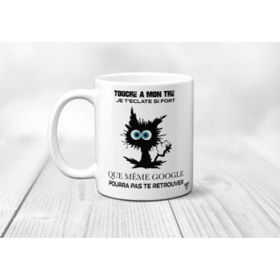 Mug Chat Touche pas à mon thé