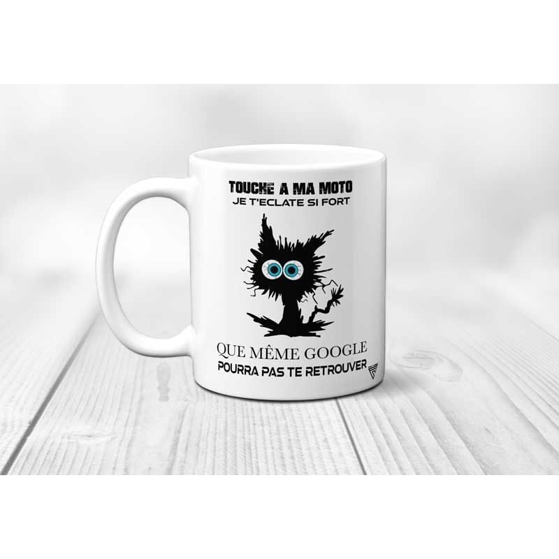 Mug chat Touche pas à ma moto Mug chat Touche pas à ma moto