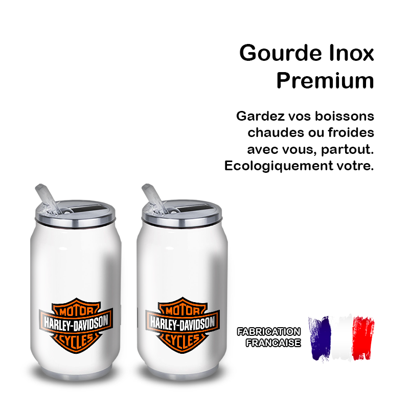 Gourde Alu et Thermos Harley Davidson Logo Gourde Alu et Thermos Harley Davidson Logo