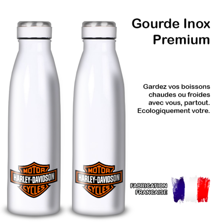 Gourde Alu et Thermos Harley Davidson Logo Gourde Alu et Thermos Harley Davidson Logo