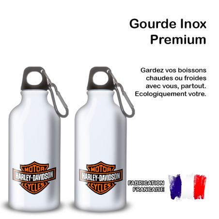 Gourde Alu et Thermos Harley Davidson Logo Gourde Alu et Thermos Harley Davidson Logo