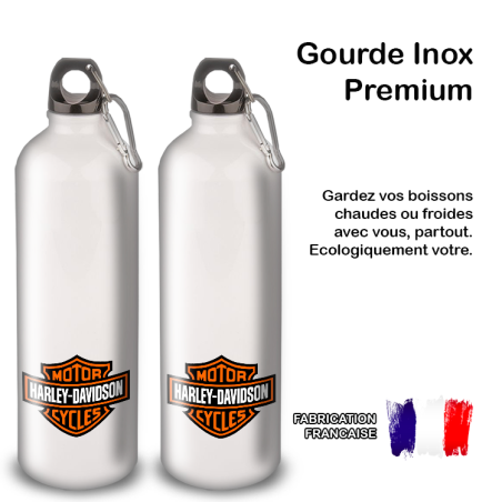 Gourde Alu et Thermos Harley Davidson Logo Gourde Alu et Thermos Harley Davidson Logo