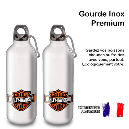 Gourde Alu et Thermos Harley Davidson Logo Gourde Alu et Thermos Harley Davidson Logo