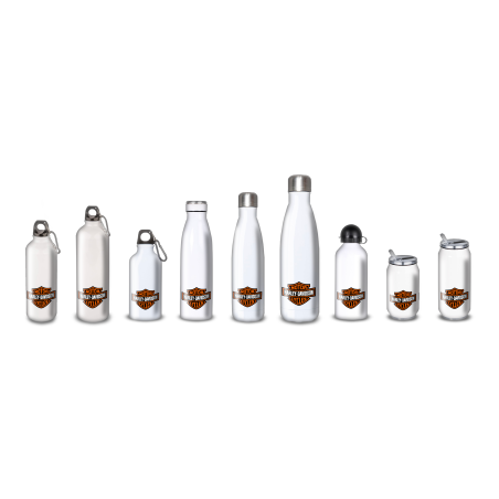 Gourde Alu et Thermos Harley Davidson Logo Gourde Alu et Thermos Harley Davidson Logo