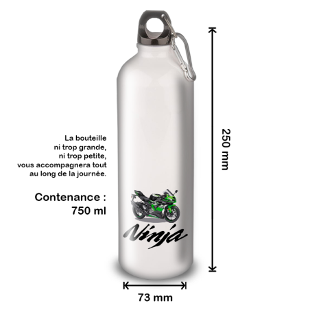 Gourde Alu et Thermos Kawasaki Ninja