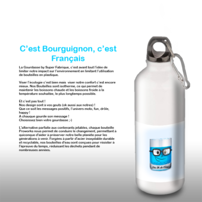 Gourde Alu et Thermos Eau ou CuraÃ§ao