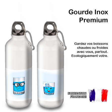 Gourde Alu et Thermos Eau ou Curaçao Gourde Alu et Thermos Eau ou Curaçao