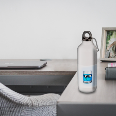Gourde Alu et Thermos Eau ou CuraÃ§ao