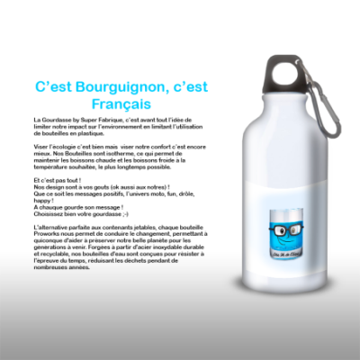 Gourde Alu et Thermos Eau ou CuraÃ§ao