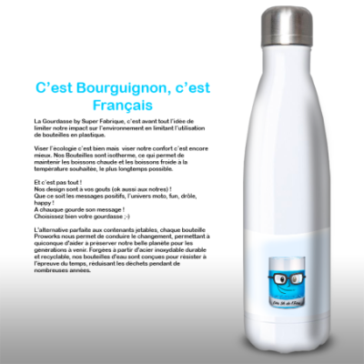 Gourde Alu et Thermos Eau ou CuraÃ§ao