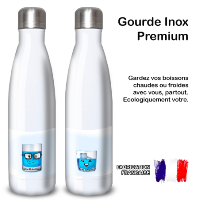 Gourde Alu et Thermos Eau ou CuraÃ§ao