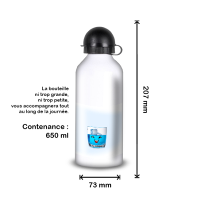 Gourde Alu et Thermos Eau ou CuraÃ§ao