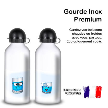 Gourde Alu et Thermos Eau ou Curaçao Gourde Alu et Thermos Eau ou Curaçao