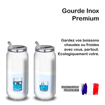 Gourde Alu et Thermos Eau ou CuraÃ§ao