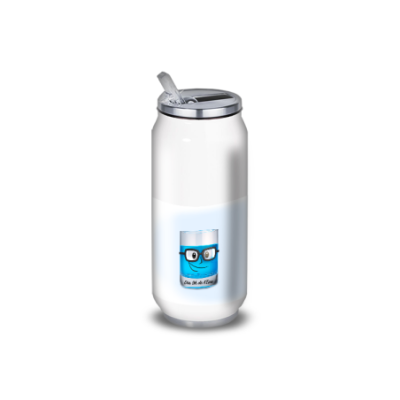 Gourde Alu et Thermos Eau ou CuraÃ§ao