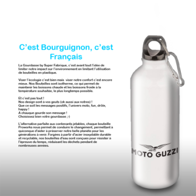 Gourde Alu et Thermos Moto Guzzi
