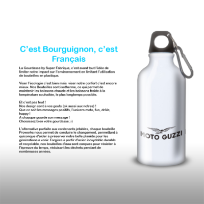 Gourde Alu et Thermos Moto Guzzi