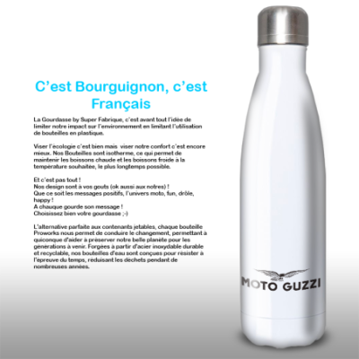 Gourde Alu et Thermos Moto Guzzi