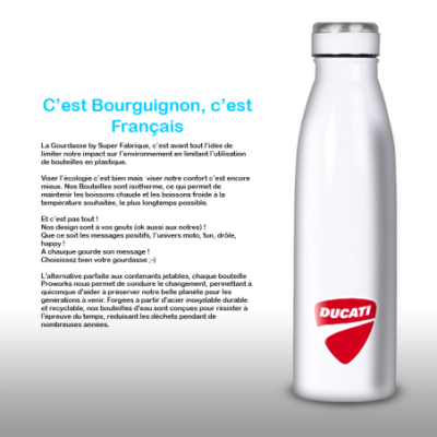 Gourde Alu et Thermos Moto Ducati
