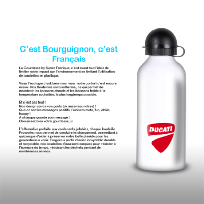 Gourde Alu et Thermos Moto Ducati