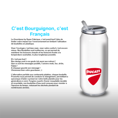 Gourde Alu et Thermos Moto Ducati