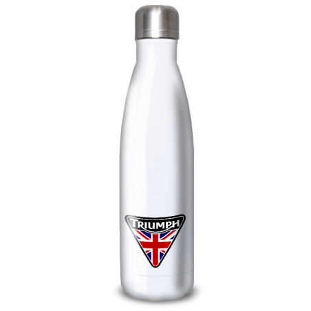 Gourde Alu et Thermos Moto Triumph UK Flag Gourde Alu et Thermos Moto Triumph UK Flag