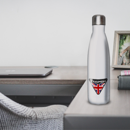 Gourde Alu et Thermos Moto Triumph UK Flag Gourde Alu et Thermos Moto Triumph UK Flag
