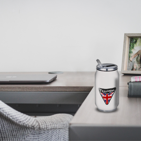 Gourde Alu et Thermos Moto Triumph UK Flag Gourde Alu et Thermos Moto Triumph UK Flag
