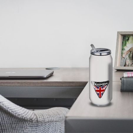 Gourde Alu et Thermos Moto Triumph UK Flag Gourde Alu et Thermos Moto Triumph UK Flag