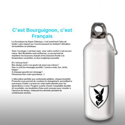 Gourde Alu et Thermos Playboy Lapin